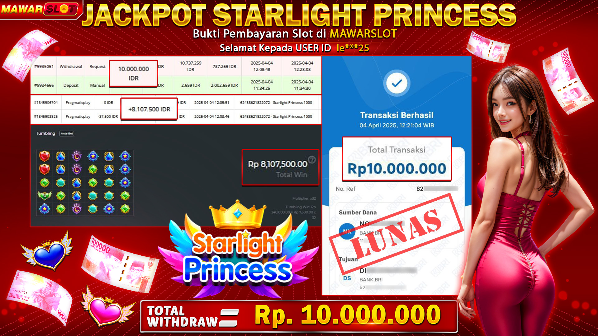 Mainkan Princess Starlight di Mawarslot & Raih Jackpot 10 Juta!